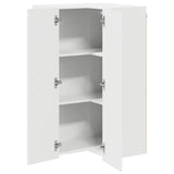 Wall Corner Cabinet LUCCA High Gloss White 57 x 57 x 100 cm