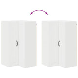 Kitchen Wall Cabinet High Gloss White 57 x 57 x 100 cm - Extra Image