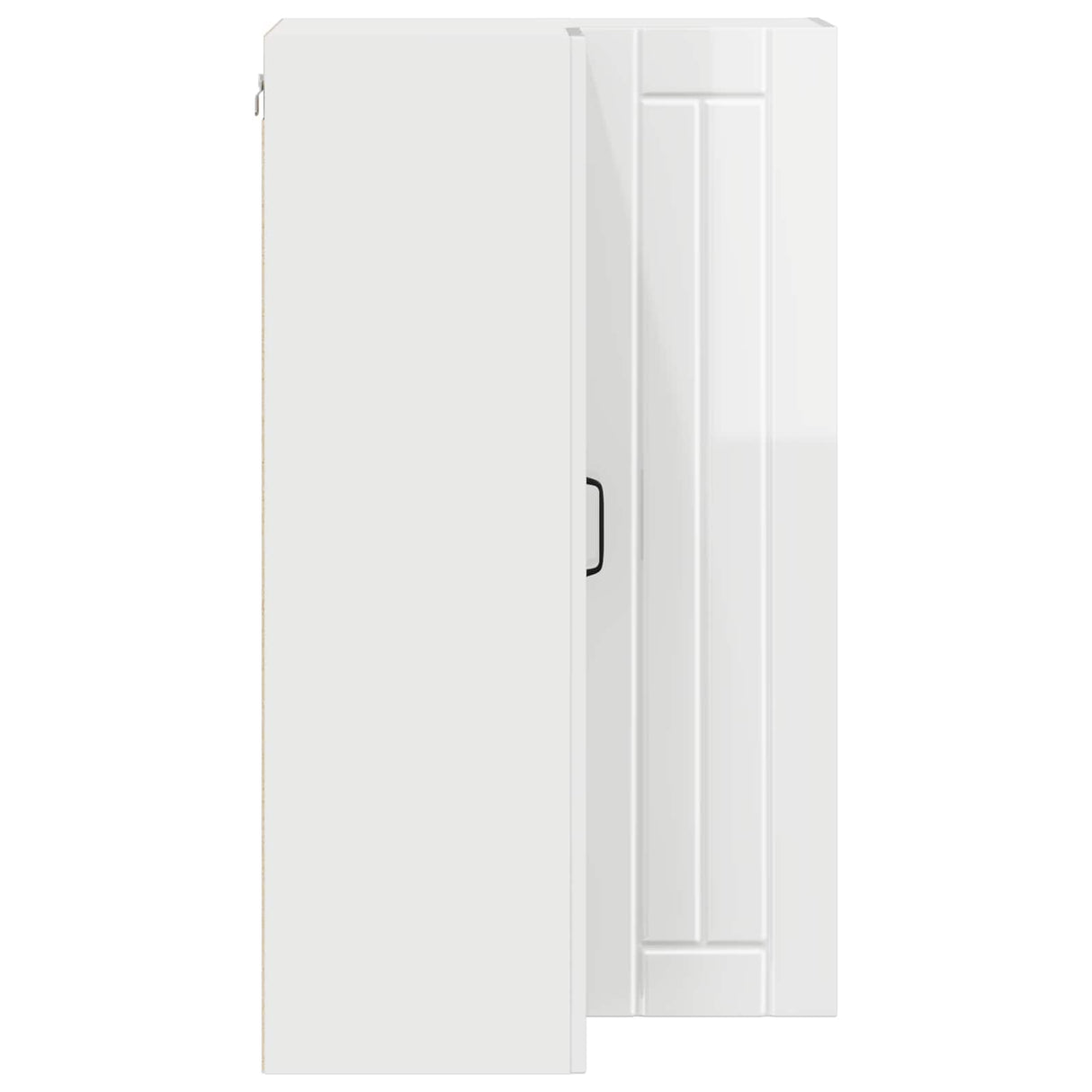 Wall Corner Cabinet LUCCA High Gloss White 57 x 57 x 100 cm