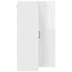 Wall Corner Cabinet LUCCA High Gloss White 57 x 57 x 100 cm
