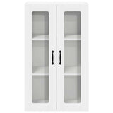 Wall Glass Cabinet LUCCA White 60 x 31 x 100 cm Engineered Wood