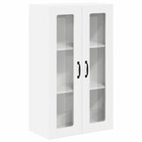 Kitchen Wall Cabinet High gloss white 60 x 31 x 100 cm - Front View