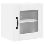 Wall Glass Cabinet PORTO White 40 x 31 x 40 cm Engineered Wood