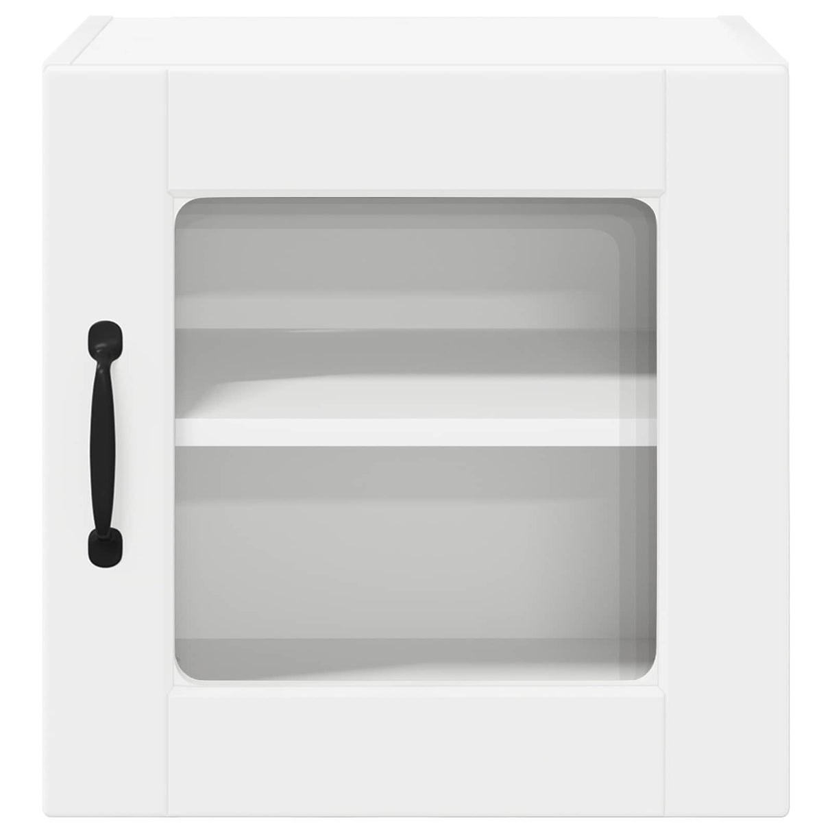 Wall Glass Cabinet PORTO White 40 x 31 x 40 cm Engineered Wood