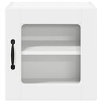 Wall Glass Cabinet PORTO White 40 x 31 x 40 cm Engineered Wood