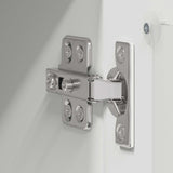 Wall Glass Cabinet PORTO 2 pcs White 40 x 31 x 40 cm