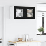 Kitchen Wall Cabinet Black 40 x 31 x 40 cm Engineered Wood - Top-Down View