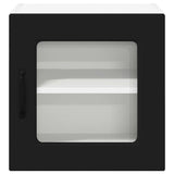Kitchen Wall Cabinet Black 40 x 31 x 40 cm Engineered Wood - Rear View