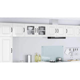 Wall Glass Cabinet PORTO High Gloss White 40 x 31 x 40 cm