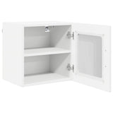 Wall Glass Cabinet PORTO High Gloss White 40 x 31 x 40 cm
