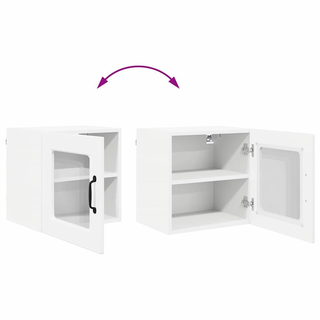 Kitchen Wall Cabinet with Door High Gloss White 40 x 31 x 40 cm