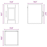 Wall Cabinet PORTO Black 30 x 31 x 40 cm Engineered Wood - Extra Image