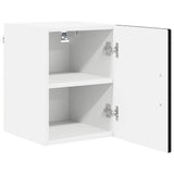 Wall Cabinet PORTO 2 pcs Black 30 x 31 x 40 cm Engineered Wood - Rear View