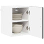 Wall Cabinet PORTO 2 pcs Black Engineered Wood