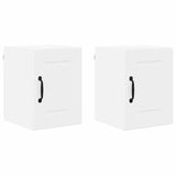 Kitchen Wall Cabinet 2 pcs High Gloss White 30 x 31 x 40 cm - Front View