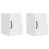 Wall Cabinet PORTO 2 pcs High Gloss White 30 x 31 x 40 cm - Front View