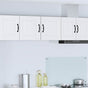 Wall Cabinet PORTO 2 pcs White Engineered Wood