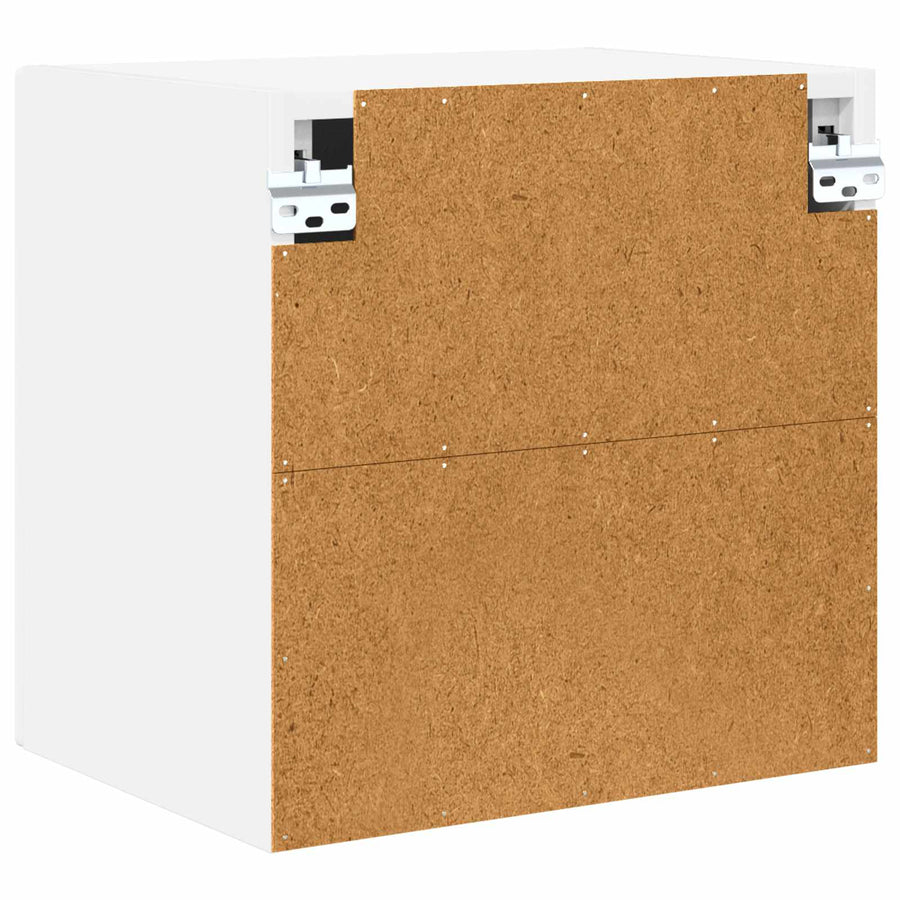 Wall Cabinet PORTO 2 pcs White Engineered Wood