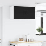 Kitchen Wall Cabinet Black 40 x 31 x 40 cm Engineered Wood - Top-Down View