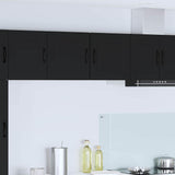 Kitchen Wall Cabinet with Shelf 2 pcs Black 40 x 31 x 40 cm