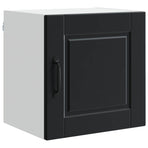 Wall Cabinet PORTO 2 pcs Black Engineered Wood