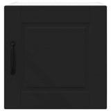 Kitchen Wall Cabinet with Shelf 2 pcs Black 40 x 31 x 40 cm - Close-Up Angle
