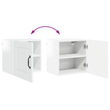 Wall Cabinet PORTO High Gloss White 40 x 31 x 40 cm - Extra Image