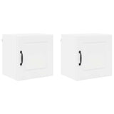 Kitchen Wall Cabinet 2 pcs High Gloss White 40 x 31 x 40 cm - Front View