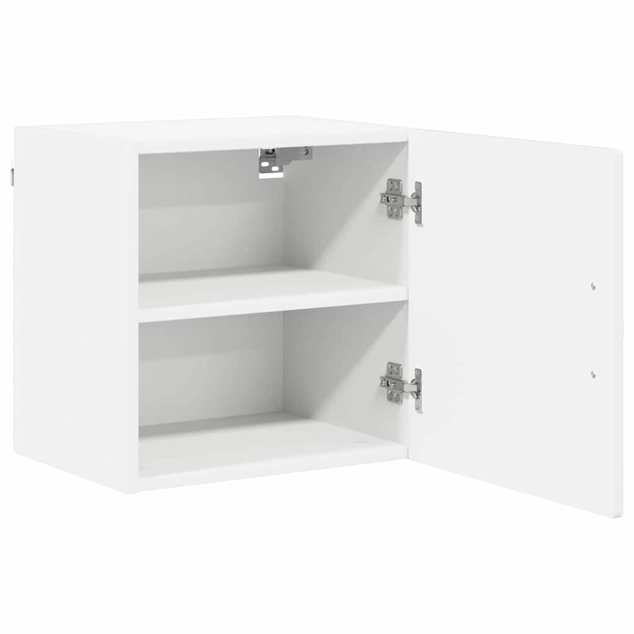 Wall Cabinet PORTO 2 pcs High Gloss White Engineered Wood