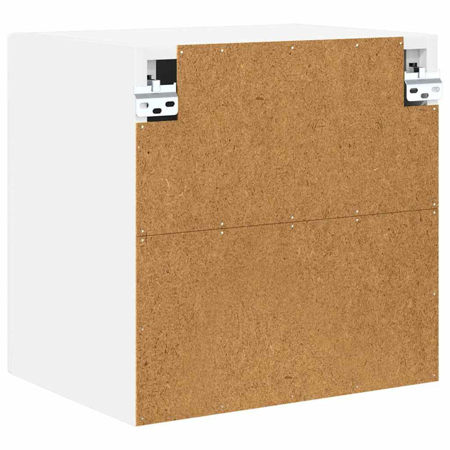 Wall Cabinet PORTO 2 pcs High Gloss White Engineered Wood