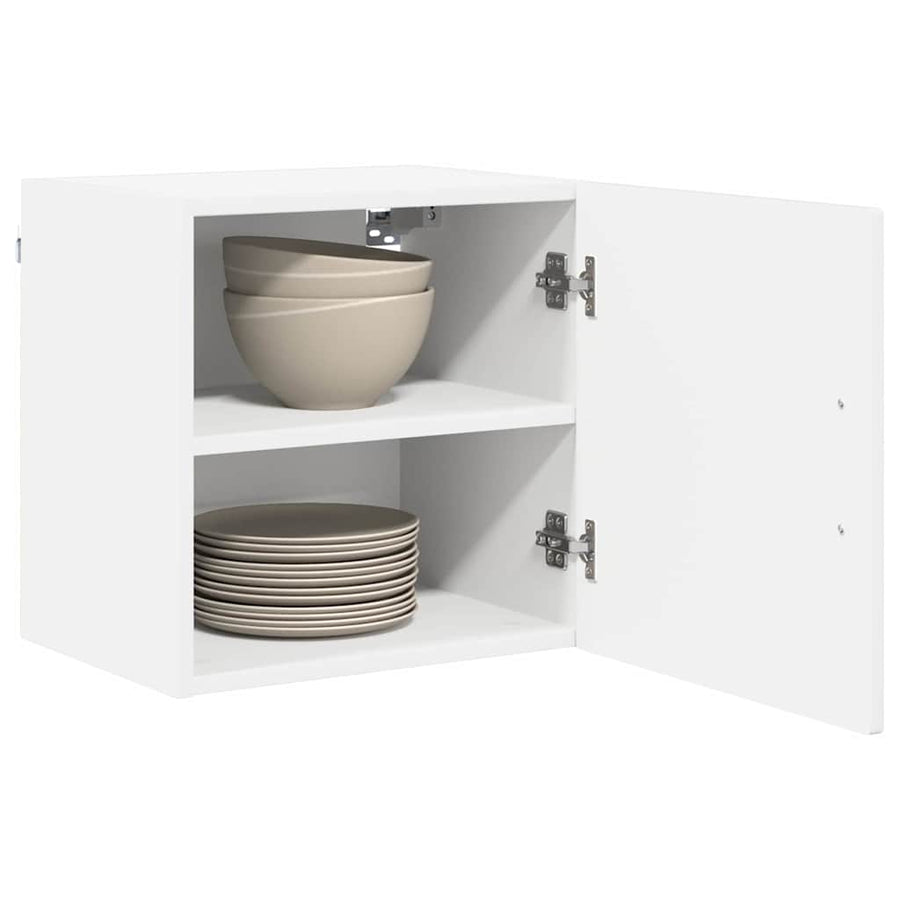 Wall Cabinet PORTO 2 pcs High Gloss White Engineered Wood