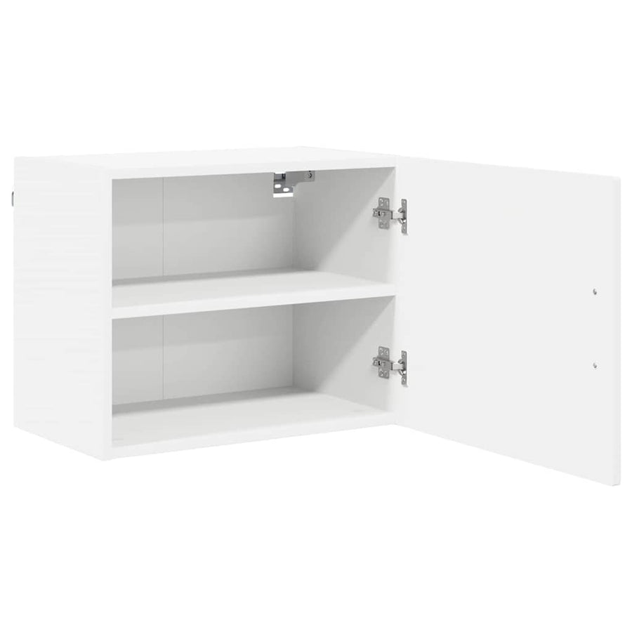 Wall Cabinet PORTO 2 pcs White Engineered Wood