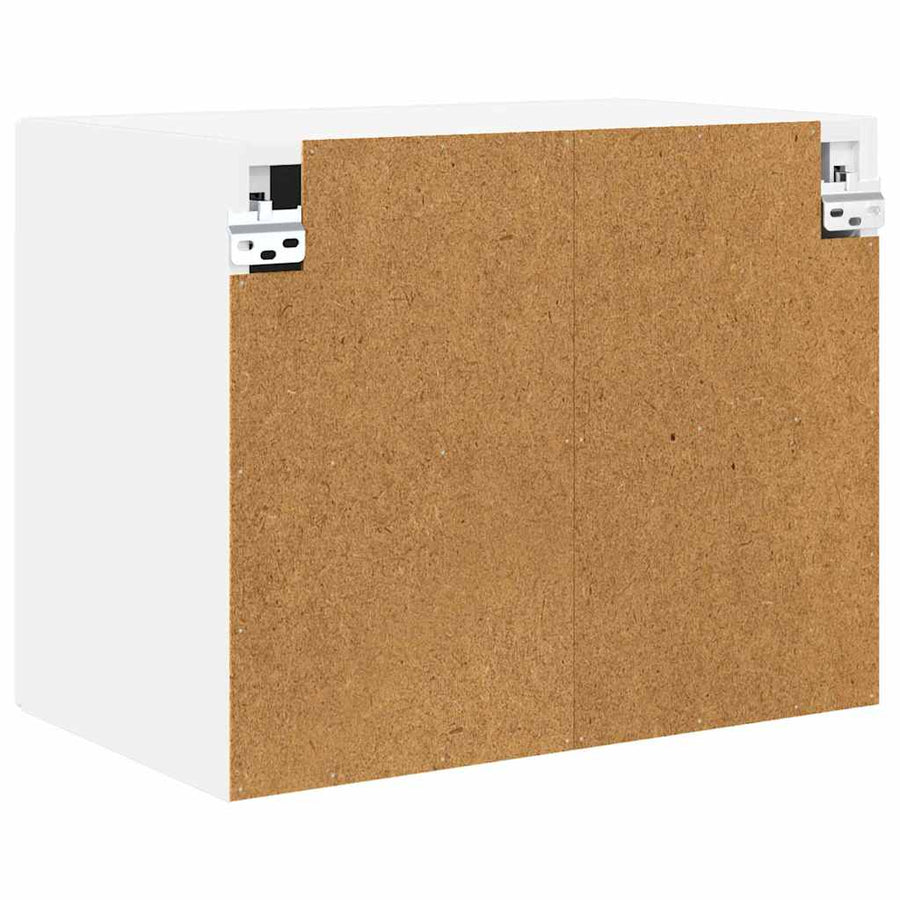 Wall Cabinet PORTO 2 pcs White Engineered Wood
