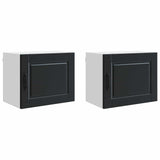 Wall Cabinet PORTO 2 pcs Black 50 x 31 x 40 cm Engineered Wood