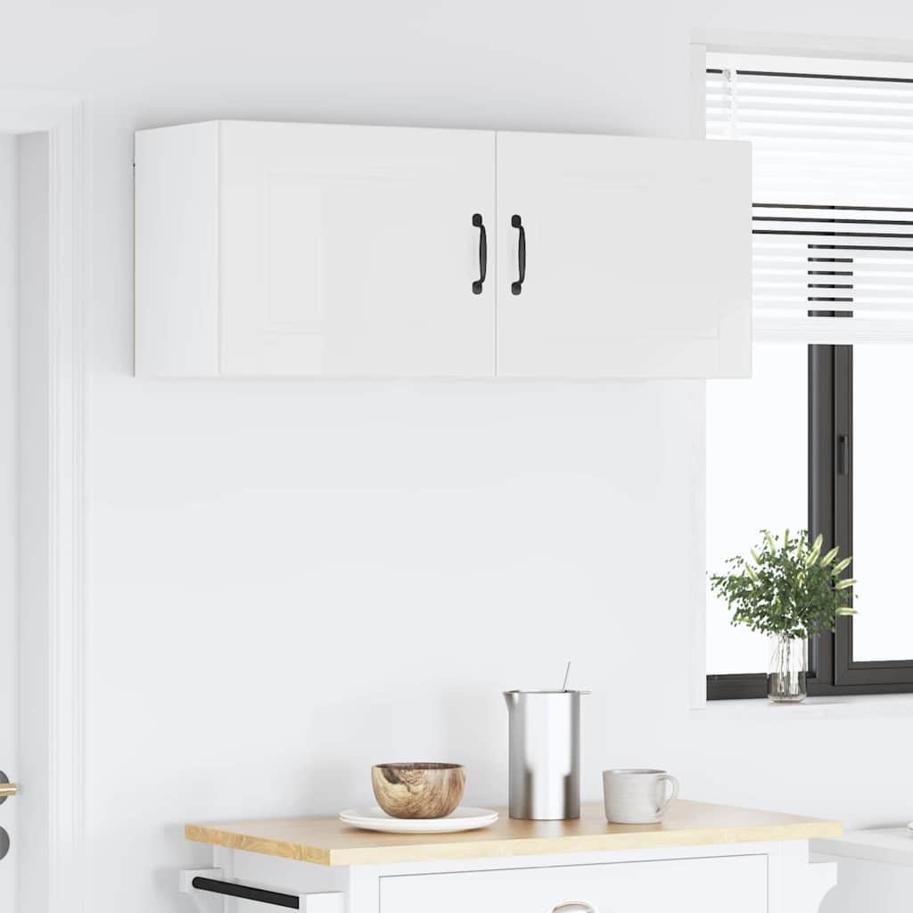 Kitchen Wall Cabinet with Door High Gloss White 50 x 31 x 40 cm