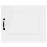 Kitchen Wall Cabinet with Door High Gloss White 50 x 31 x 40 cm - Rear View