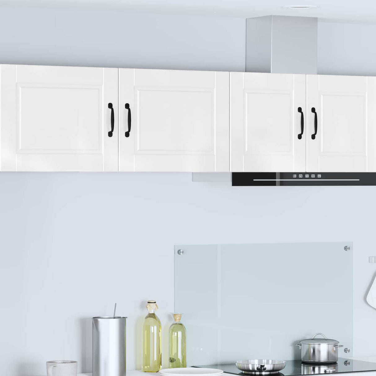 Wall Cabinet PORTO 2 pcs High Gloss White 50 x 31 x 40 cm