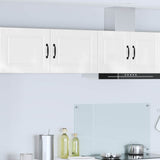 Wall Cabinet PORTO 2 pcs High Gloss White 50 x 31 x 40 cm