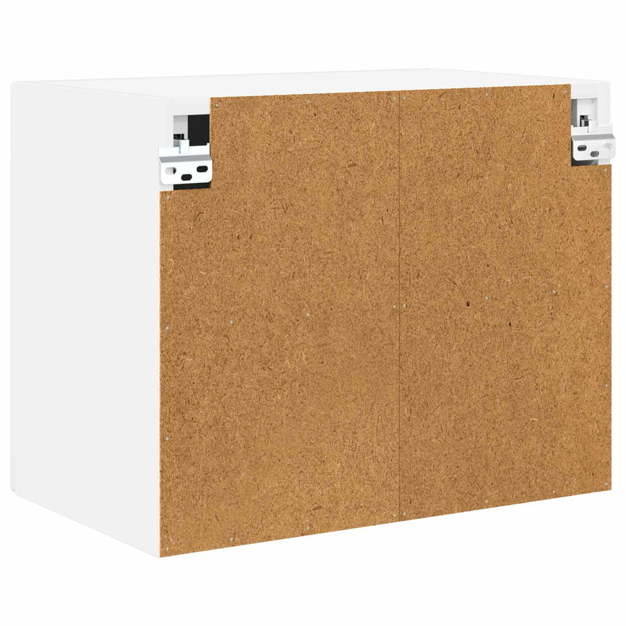 Wall Cabinet PORTO 2 pcs High Gloss White Engineered Wood