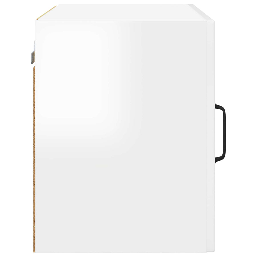 Wall Cabinet PORTO 2 pcs High Gloss White Engineered Wood
