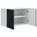 Wall Cabinet PORTO Black 60 x 31 x 40 cm Engineered Wood - 45-Degree Angle