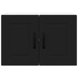 Kitchen Wall Cabinet with Shelf 2 pcs Black 60 x 31 x 40 cm - Close-Up Angle