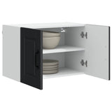 Wall Cabinet PORTO 2 pcs Black 60 x 31 x 40 cm Engineered Wood