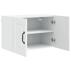 Wall Cabinet PORTO 2 pcs High Gloss White Engineered Wood