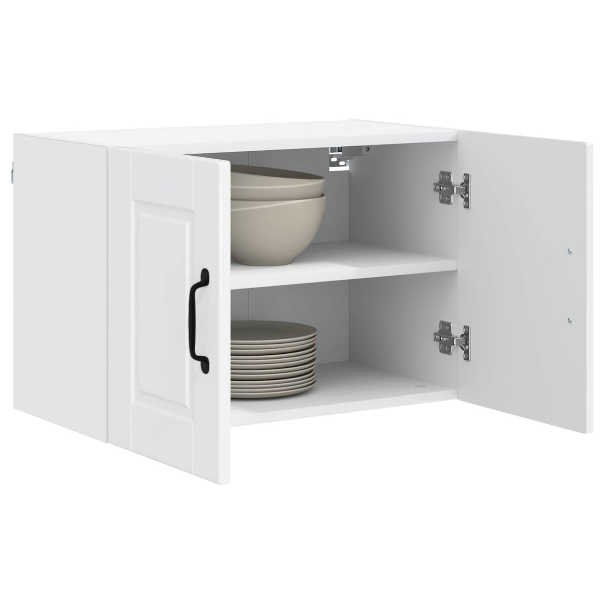 Wall Cabinet PORTO 2 pcs High Gloss White 60 x 31 x 40 cm