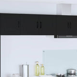 Kitchen Wall Cabinet Black 80 x 31 x 40 cm Engineered Wood