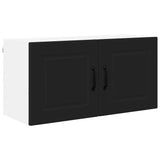 Kitchen Wall Cabinet Black 80 x 31 x 40 cm Engineered Wood - Front View