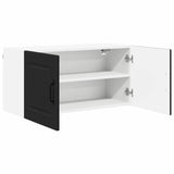 Kitchen Wall Cabinet Black 80 x 31 x 40 cm Engineered Wood - 45-Degree Angle