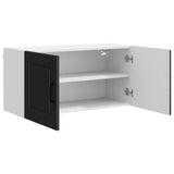 Wall Cabinet PORTO Black 80 x 31 x 40 cm Engineered Wood - 45-Degree Angle