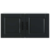 Wall Cabinet PORTO Black 80 x 31 x 40 cm Engineered Wood